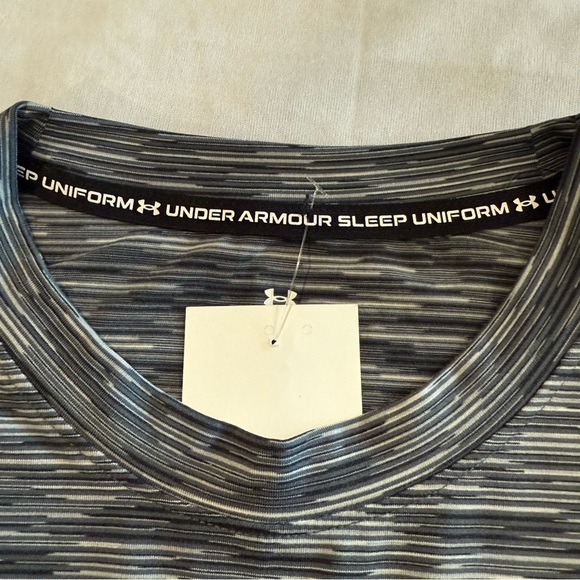 Under Armour Unisex Gray Sleeveless Muscle Tee Crop Loose Sleep Uniform - Picture 11 of 11